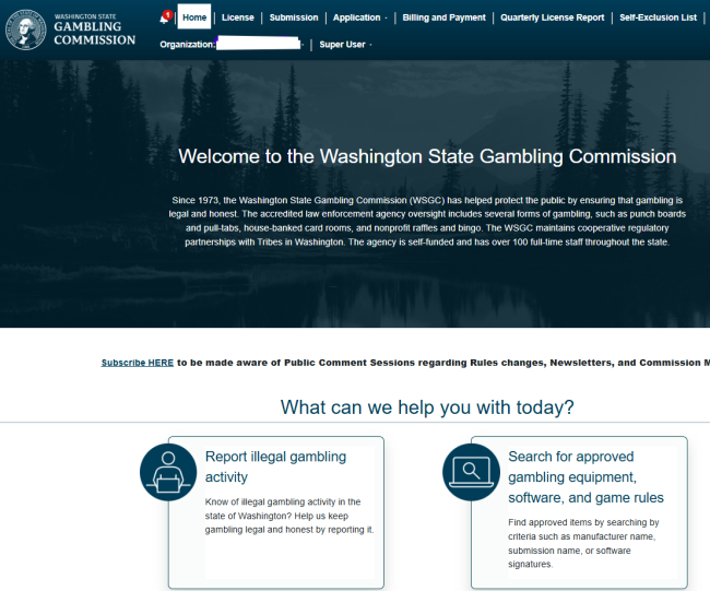 New MyAccount screen